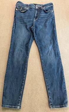 True Religion Jennie Curvy Mid Rise Skinny Jeans Size 32